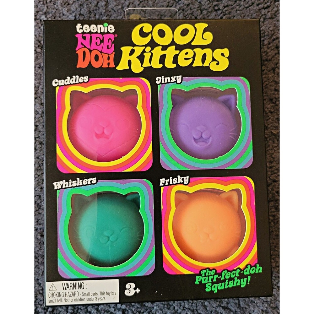 NIB Needoh Teenie Cool Kittens -4pk